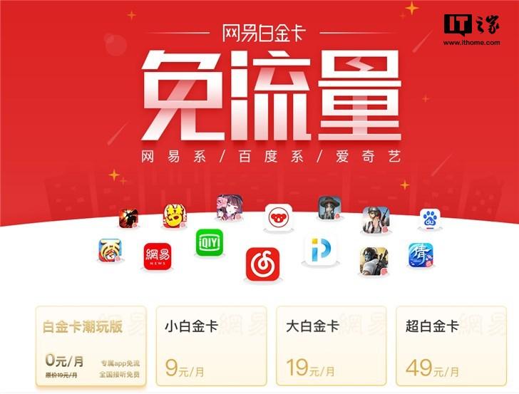 网易白金卡新增支持斗鱼直播免流