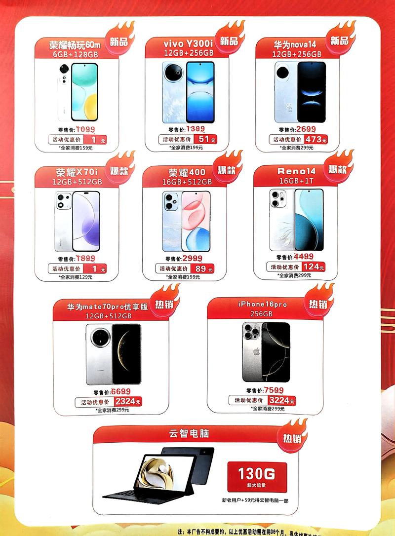 阜阳联通购机低至一元起快来营业厅了解一下