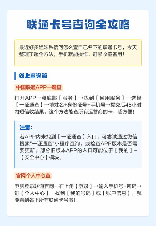 联通卡号查询全攻略