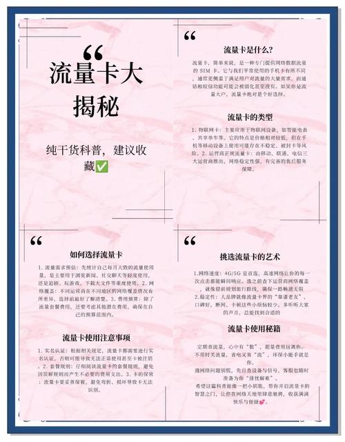 流量卡全解析选择与使用指南