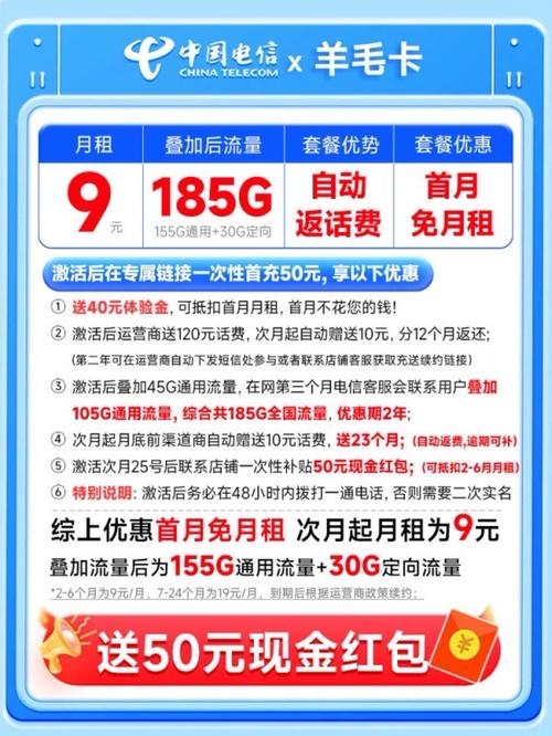 电信流量卡185g大流量体验