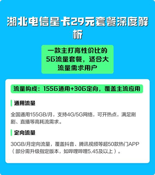 湖北电信星卡29元套餐深度解析 一款主打高性价比的5g流量套餐学生