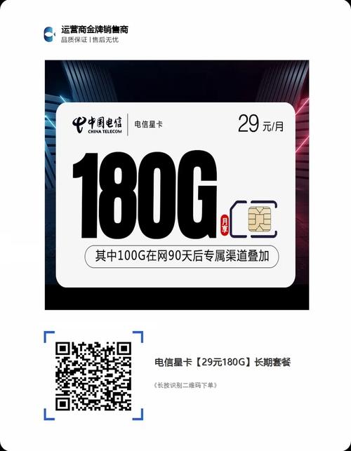 电信星卡29元180g长期套餐