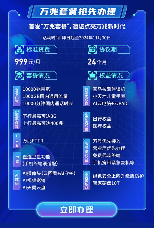 上海电信5g99910g万兆融合套餐开放申请体验