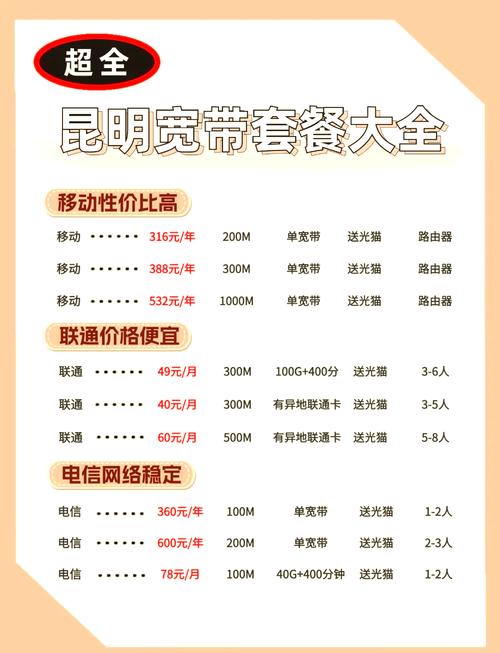 无论是新搬家还是想要提升家里的网速选择合适的宽带套餐至关重要