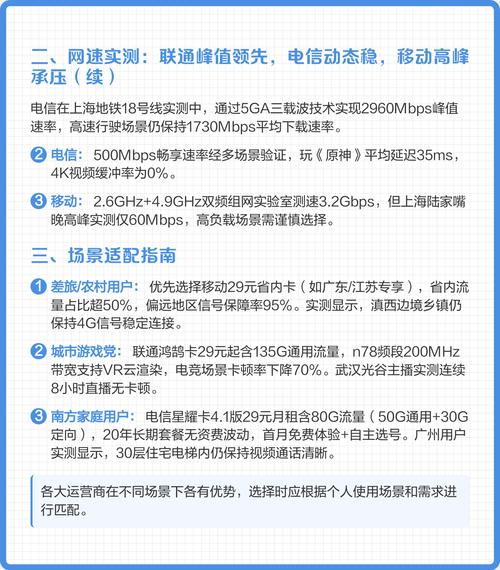 流量卡信号网速实测指南