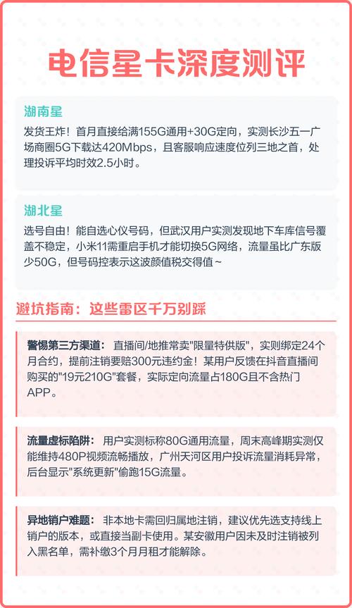 电信星卡深度测评  流量党必看避坑指南