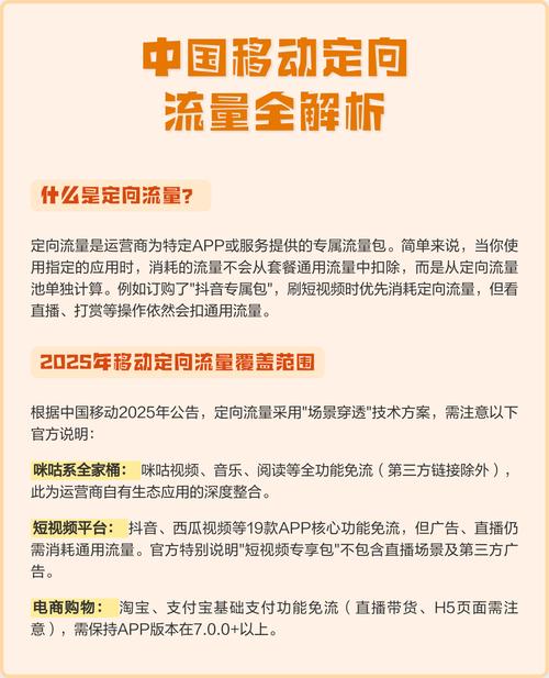 2025年移动定向流量覆盖范
