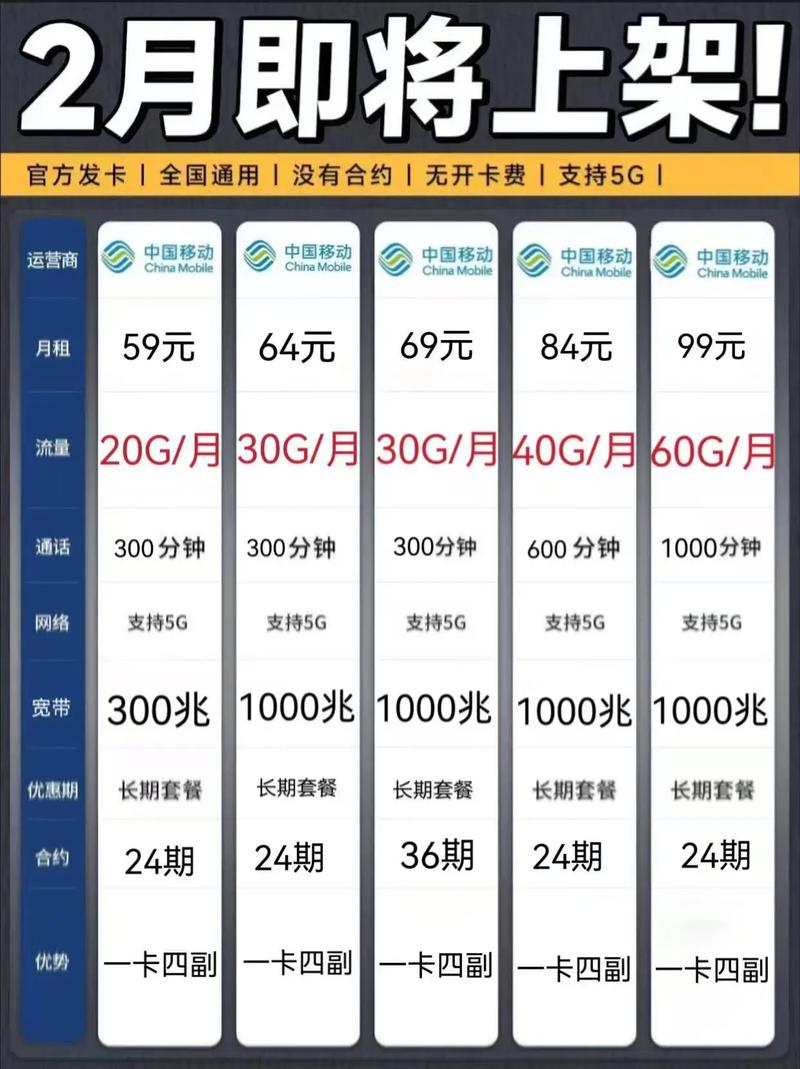 2月新套餐来袭中国移动放大招啦全国通用 无强制合约