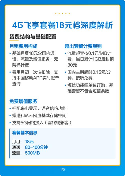 4g飞享套餐18元档深度解析