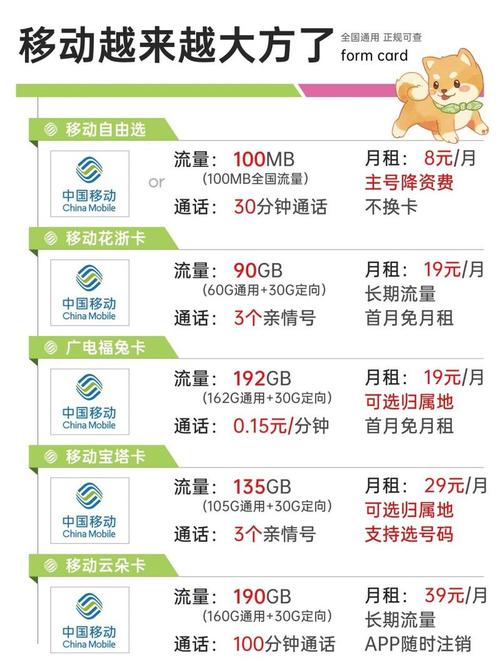 流量卡套餐哪个更划算
