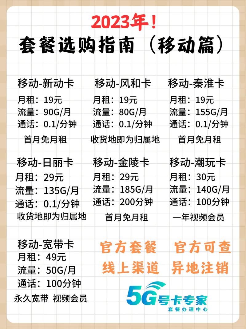 学生党适合的低月租移动套餐大