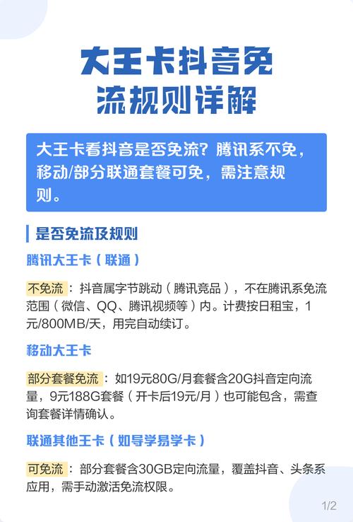 大王卡抖音免流规则详解 用户常问大王卡刷抖音是否免流实测发现