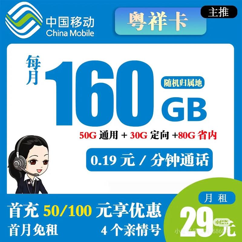 广东移动29元160g短期套餐  广东省专属套餐2