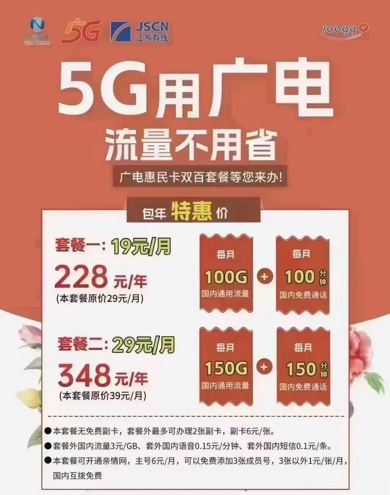 广电5g惠民年卡一次性充值228每月19元每月100g