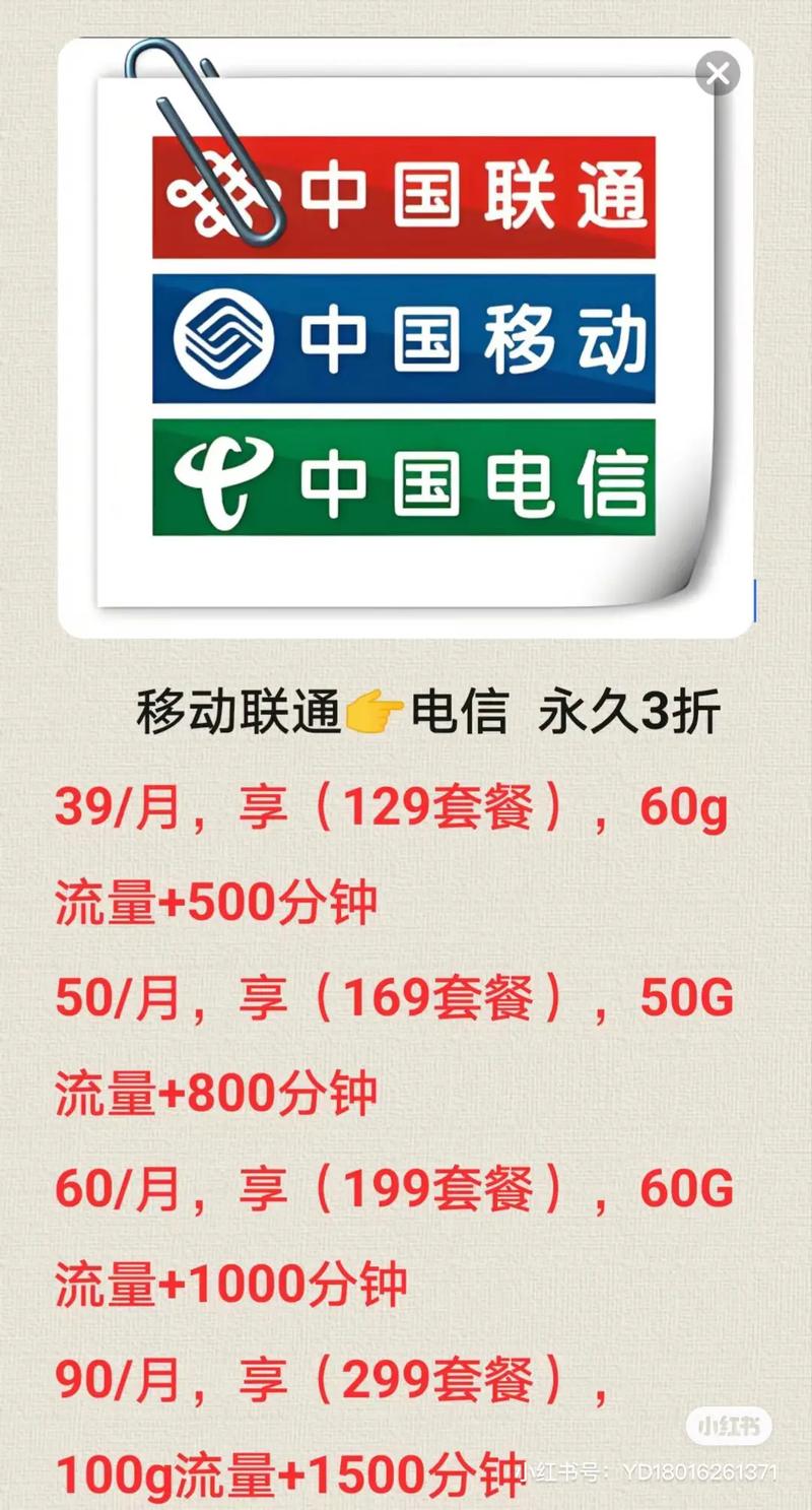 携号转网 同城优先推荐 中国电信 1主2副共享套餐副