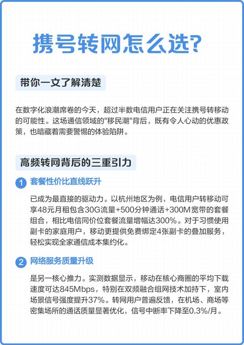 高频转网的三重引力 套餐性价比显著提升杭州电信转移动
