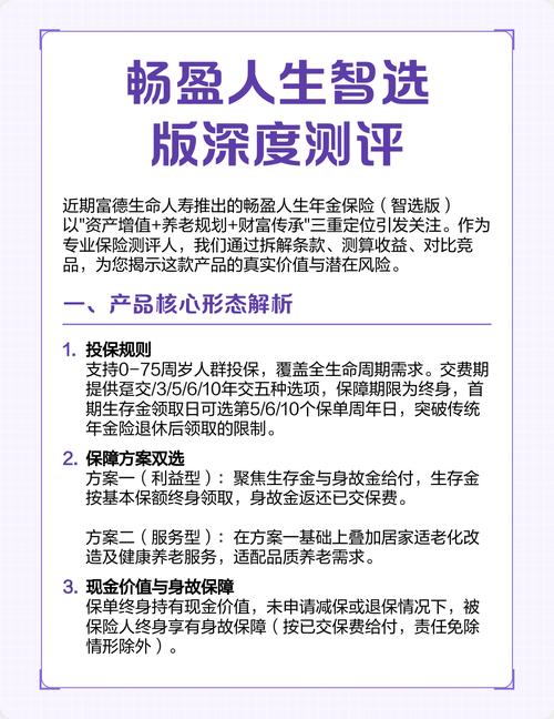 畅盈人生智选版深度测评