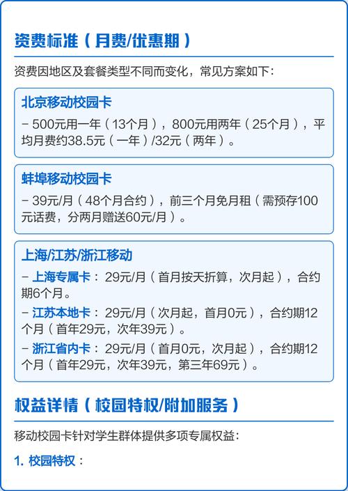 2025移动校园卡套餐全解析