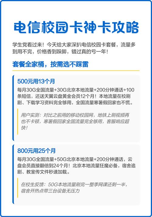 电信校园卡神卡攻略 电信校园卡套餐全解析流量管够价格真香