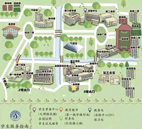 东明学校校园平面地图