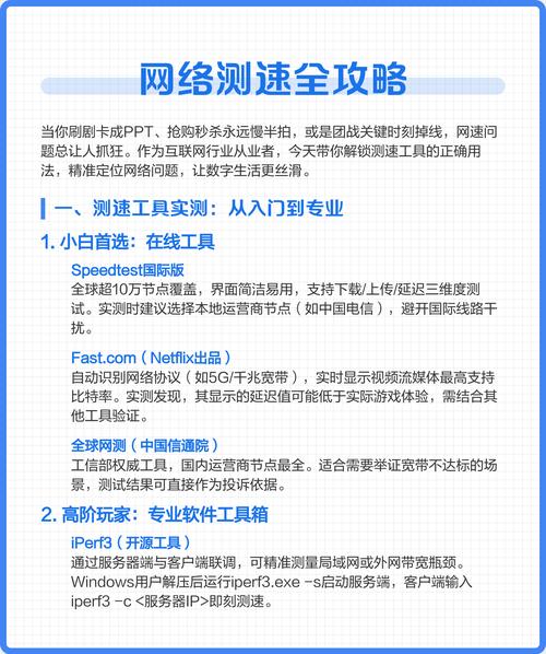 网络测速全攻略工具实测与优化秘籍