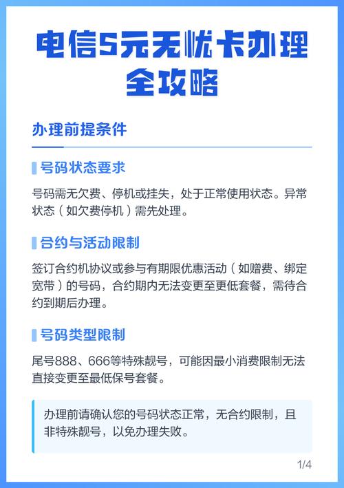 电信5元无忧卡办理全攻略
