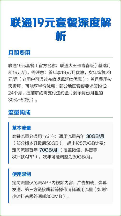 联通19元套餐深度解析