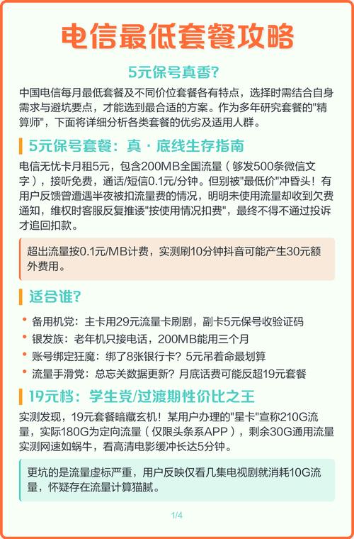 电信最低套餐攻略5元保号真香