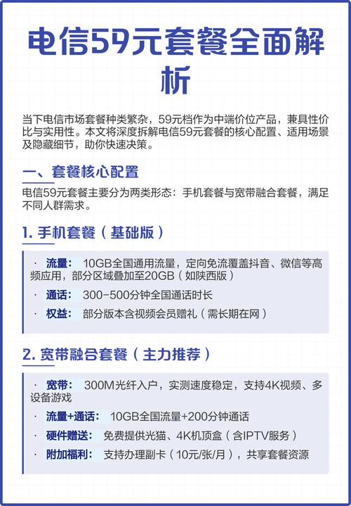 电信59元套餐全面解析
