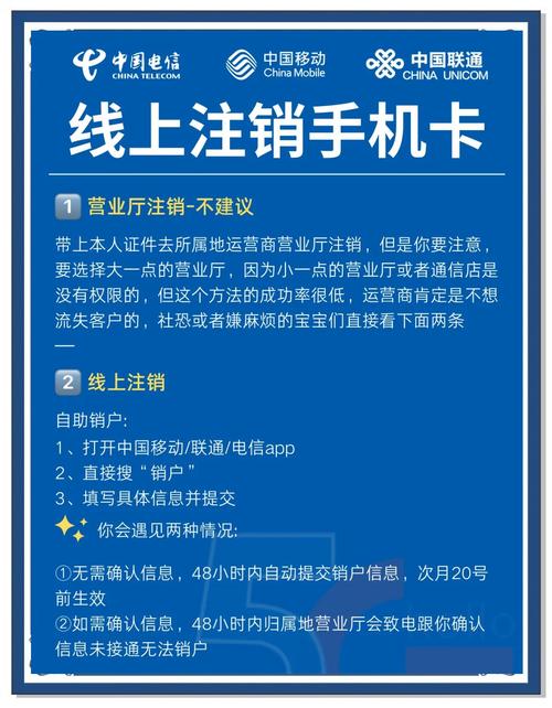 电信电话卡注销全攻略