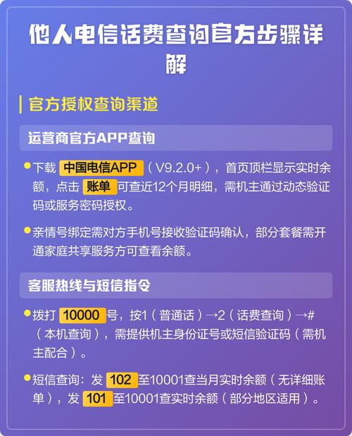 他人电信话费查询官方步骤详解