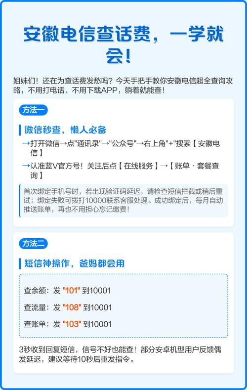 安徽电信话费查询全攻略精简版  方法一微信秒查 1