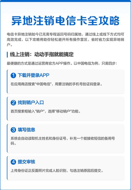 异地注销电信卡全攻略