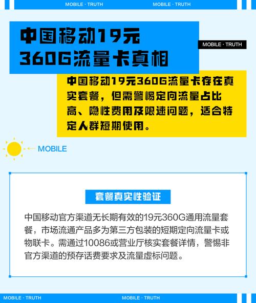 中国移动19元360g流量卡真相