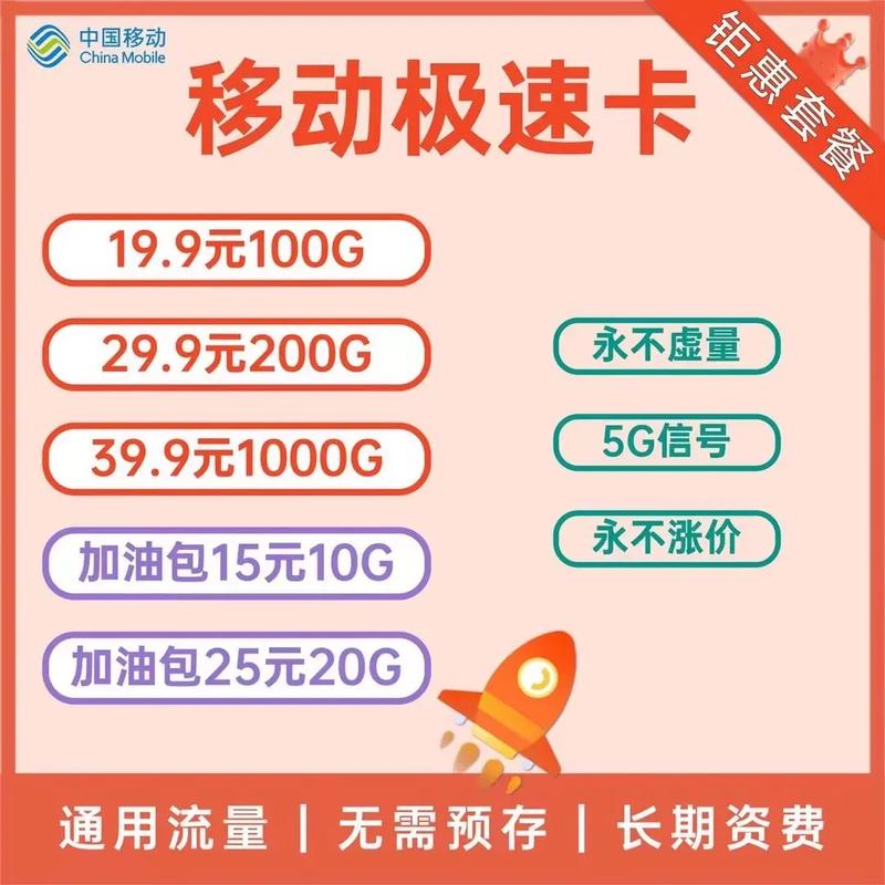 移动纯流量卡无需预存本人自用推荐不限速不限app流量