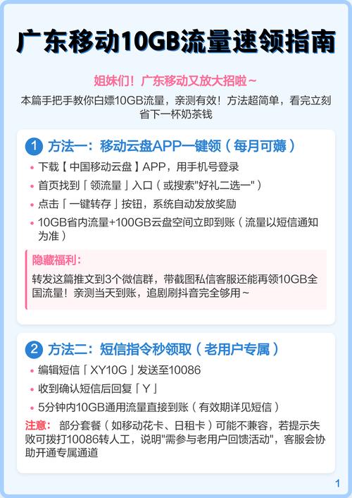 广东移动10gb流量速领指南