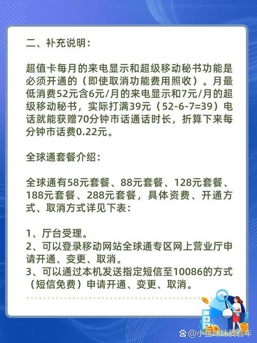移动卡全球通18元套餐内容是什么