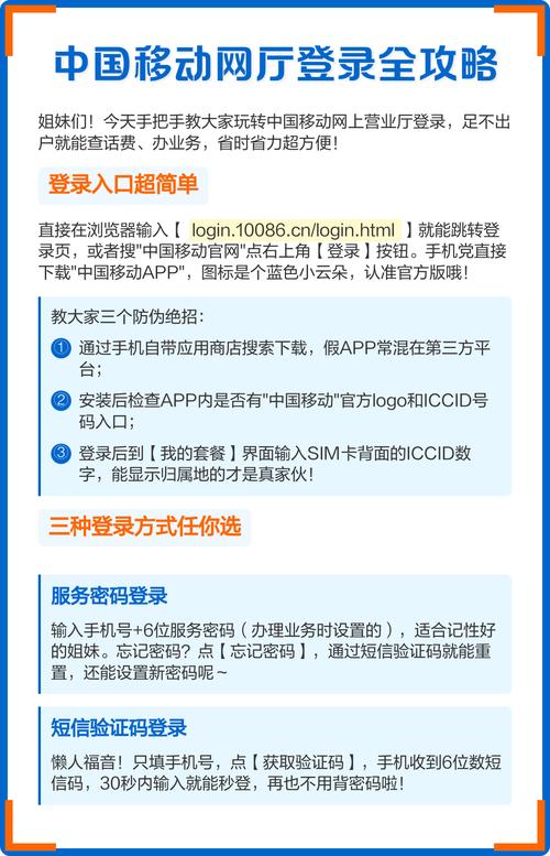 中国移动网厅登录全攻略
