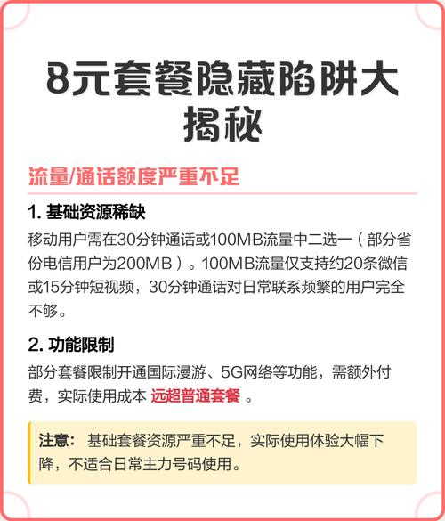 8元套餐隐藏陷阱大揭秘