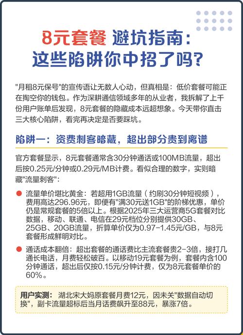 8元套餐避坑指南这些陷阱你中招了吗