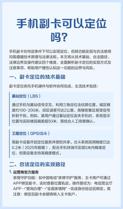 手机副卡可以定位吗