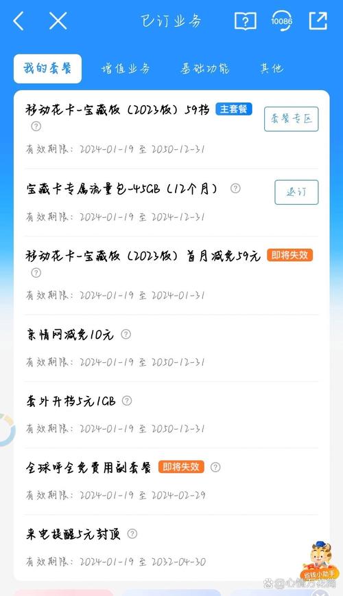 办理的 移动花卡宝藏版