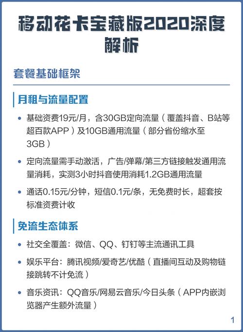 移动花卡宝藏版2020深度解析