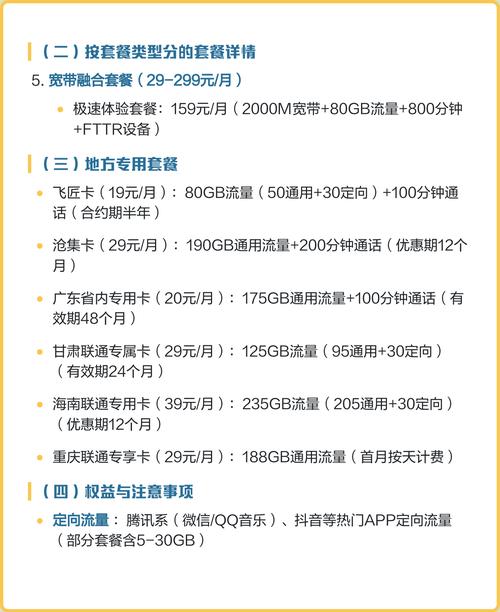 2025中国联通全场景套餐解析