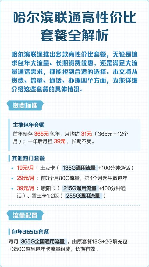 哈尔滨联通高性价比套餐全解析