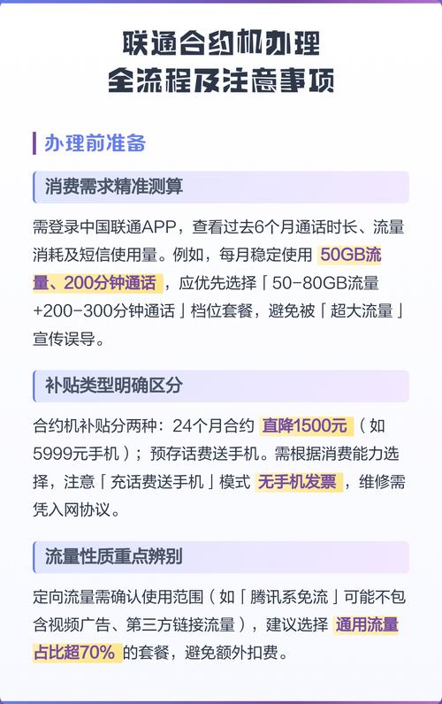 联通合约机办理全流程及注意事项