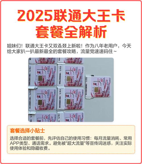 2025联通大王卡套餐全解析