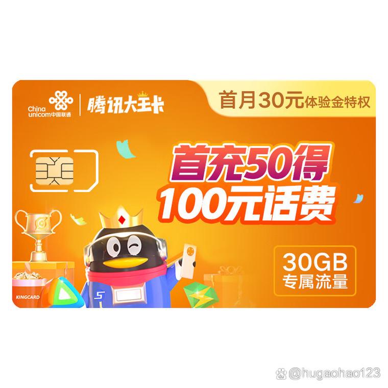 高质量用户腾讯大王卡19元250g