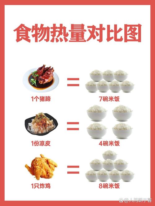 常见食物与米饭热量对比